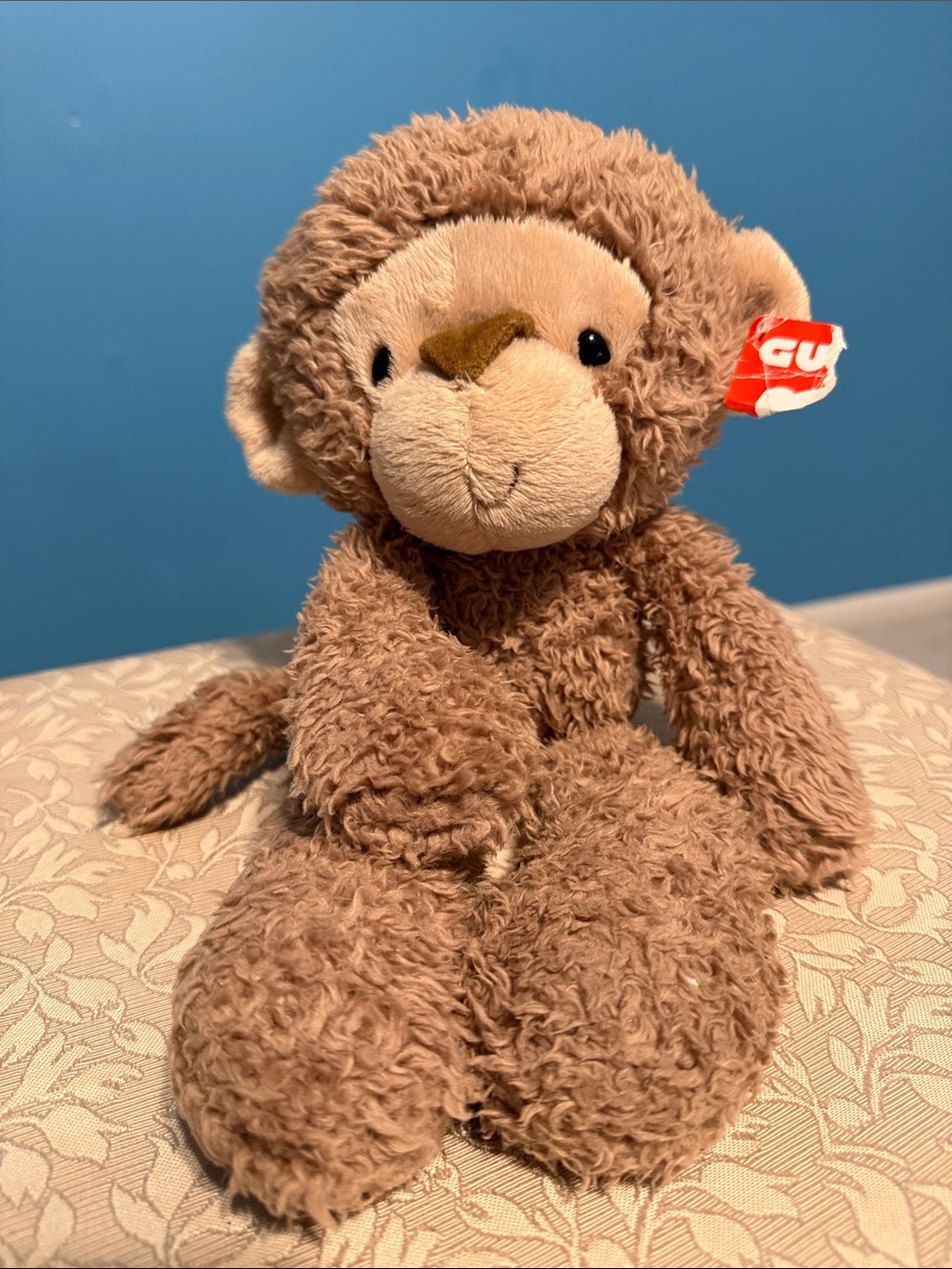 NWT Gund Brown Curly Plush Monkey Stuffed Animal